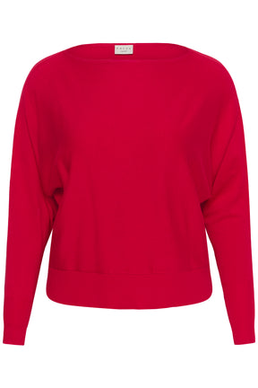 Kaffe Curve Lizzy Batwing Knit in Crimson