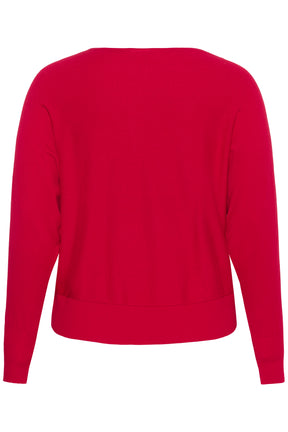 Kaffe Curve Lizzy Batwing Knit in Crimson 
