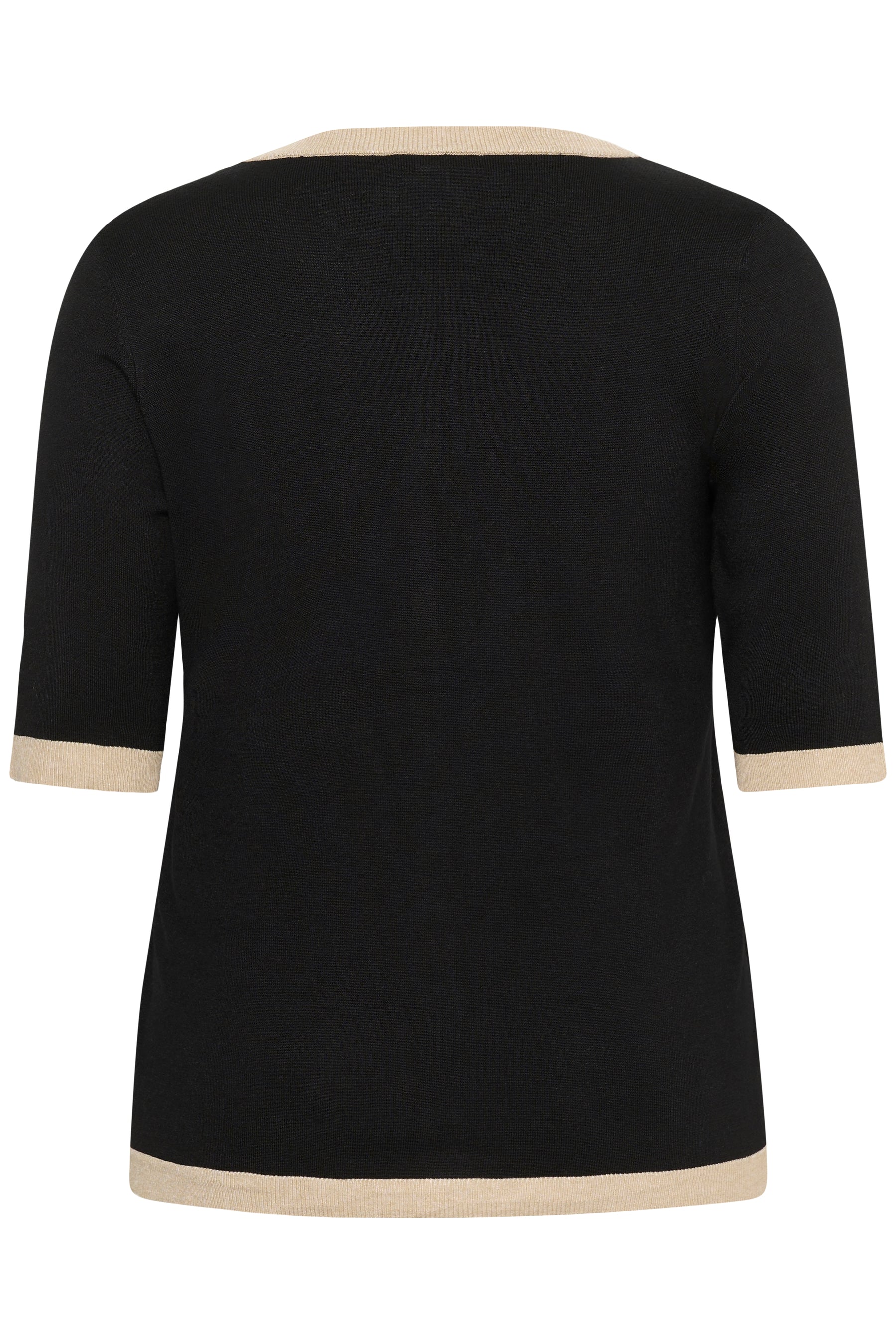 Kaffe Curve Lizzy Contrasting Edge Cardigan in Black 