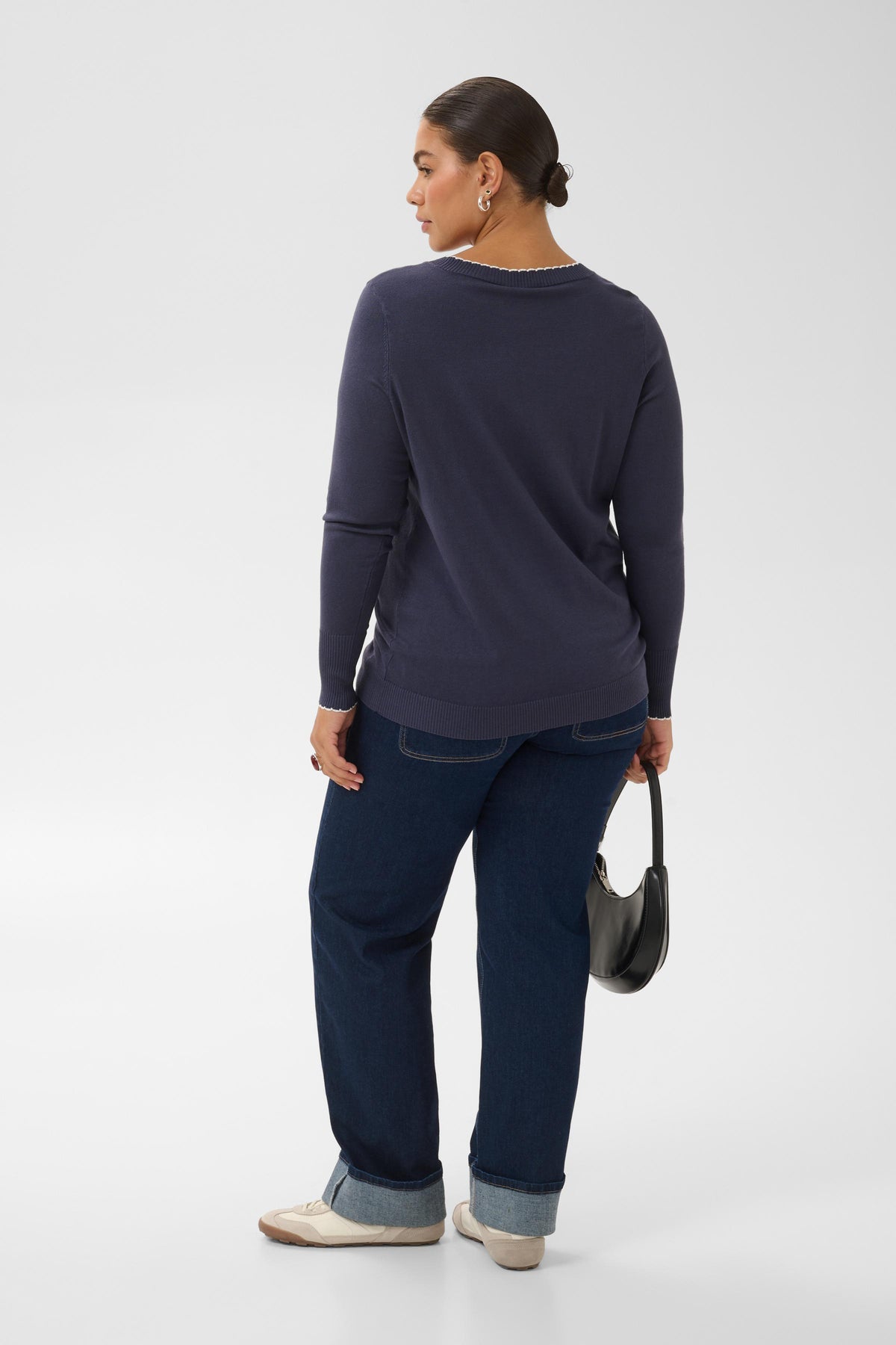 Kaffe Curve Lizzy Jumper in Graphite 