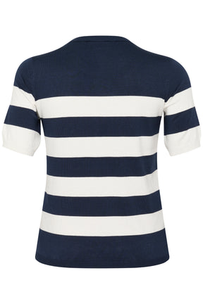 Kaffe Curve Lizzy Knit Top in Navy