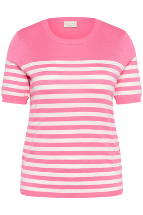 Kaffe Curve Lizzy Knit Top in Pink