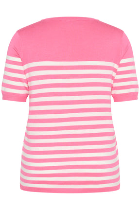 Kaffe Curve Lizzy Knit Top in Pink