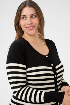 Kaffe Curve Lizzy Striped Cardigan