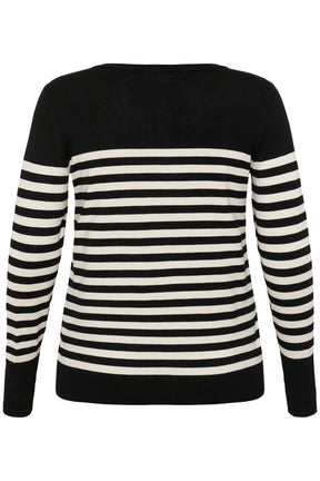 Kaffe Curve Lizzy Striped Cardigan