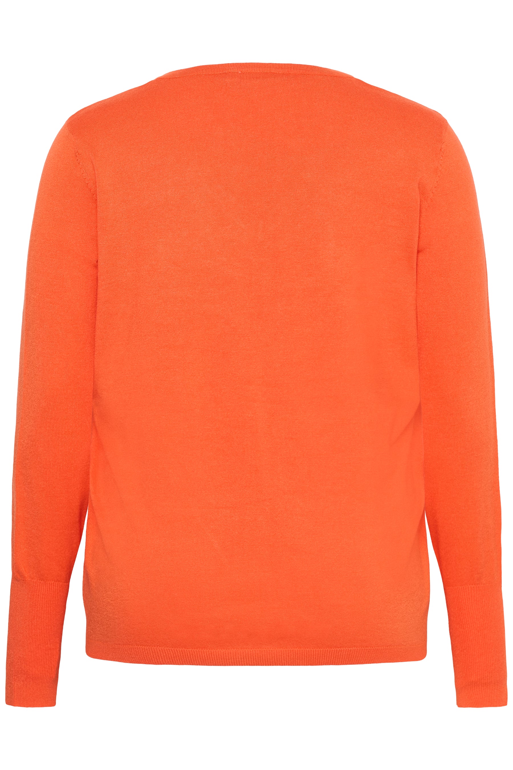 Kaffe Curve Lizzy V Neck Jumper in Orange 