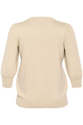  Kaffe Curve Loni Knit Top in Beige