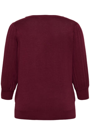 Kaffe Curve Loni Knit in Wine