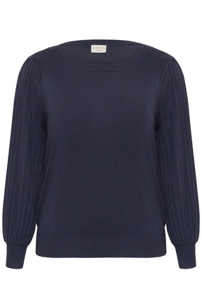 Kaffe Curve Loni L/S Jumper in Graphite 