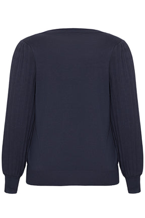 Kaffe Curve Loni L/S Jumper in Graphite 