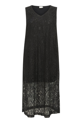 Kaffe Curve Lorani Lace Dress in Black