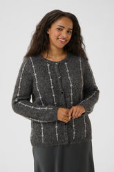 Kaffe Curve Lorenna Cardigan in Grey