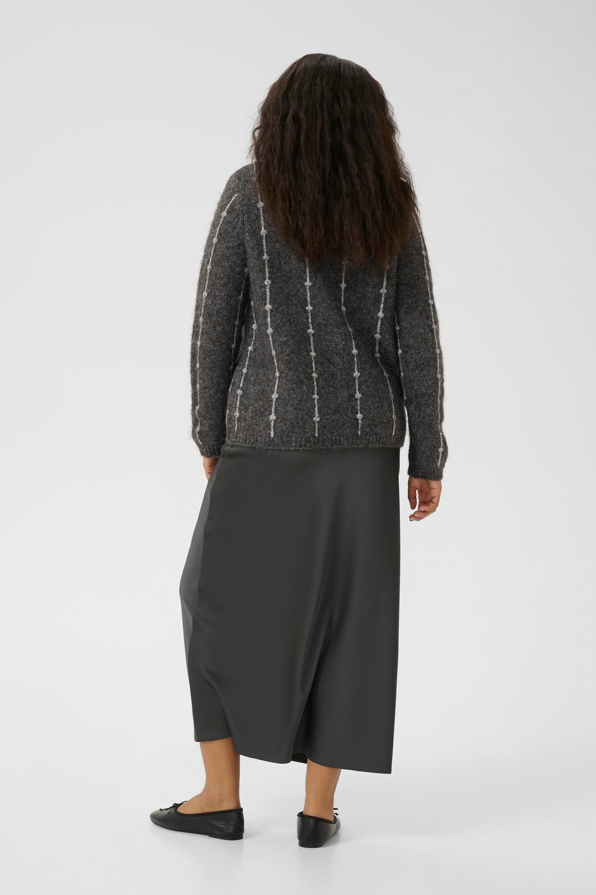 Kaffe Curve Lorenna Cardigan in Grey