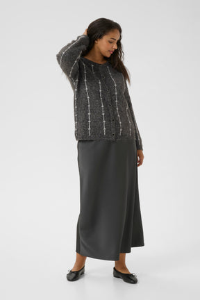 Kaffe Curve Lorenna Cardigan in Grey