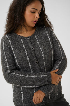 Kaffe Curve Lorenna Cardigan in Grey