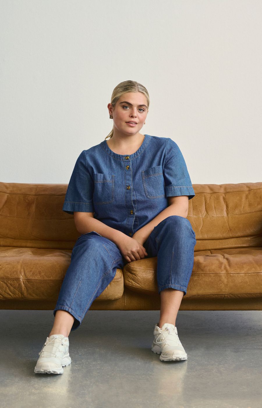 Kaffe Curve Louisa Shirt in Blue