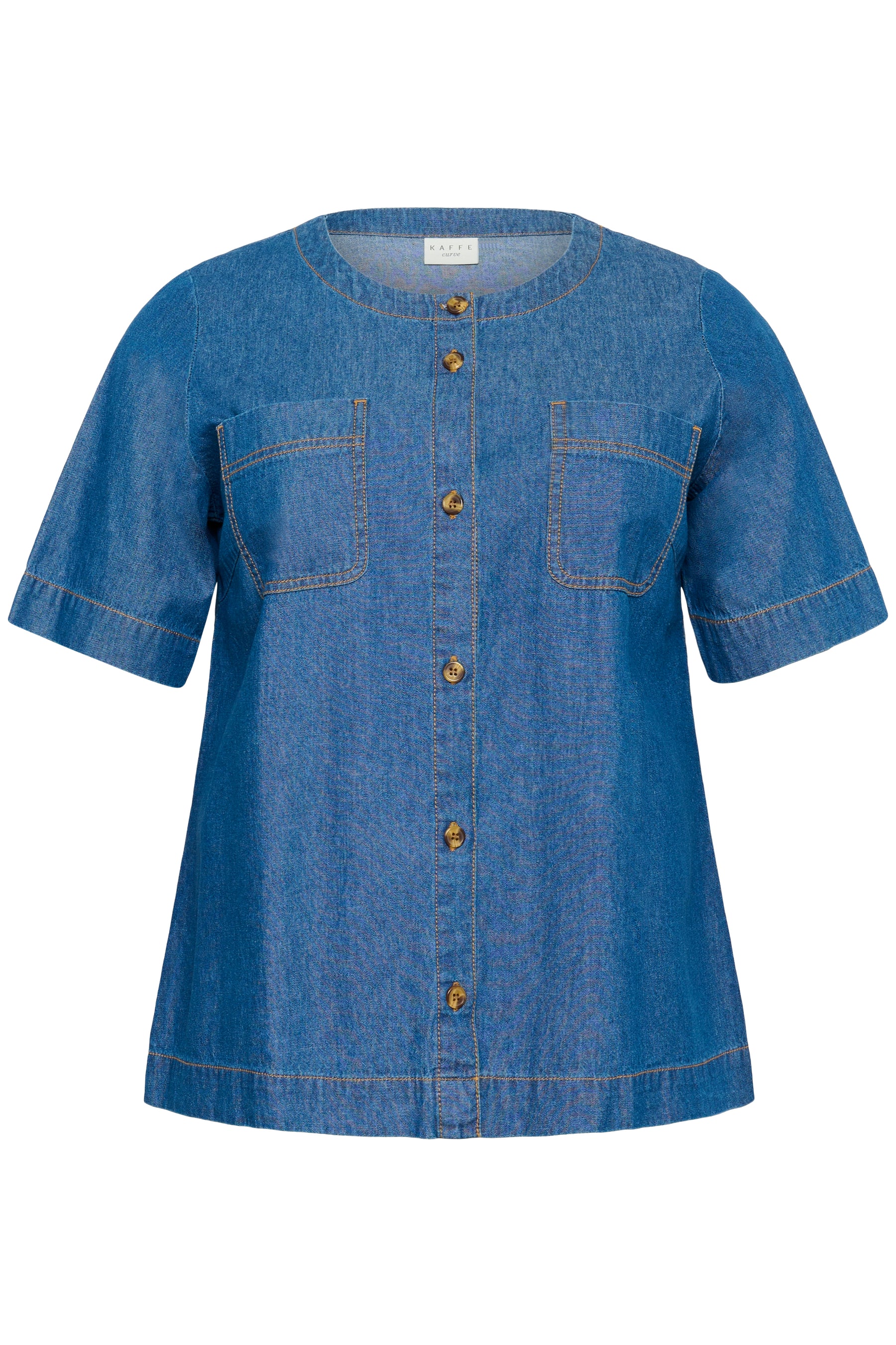 Kaffe Curve Louisa Shirt in Blue