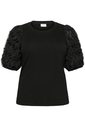 Kaffe Curve Lucinda T-Shirt in Black