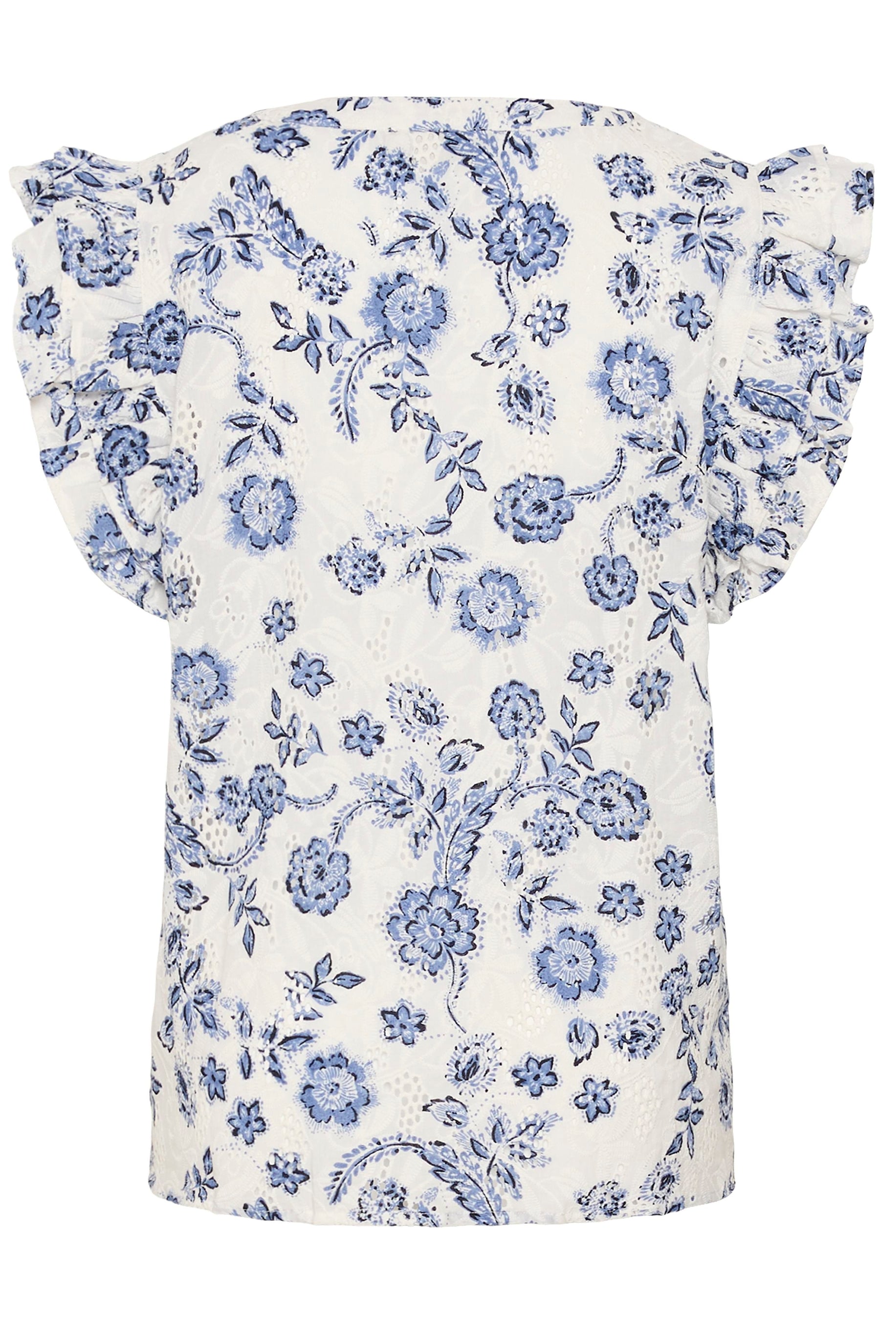 Kaffe Curve Lula Top in White. 