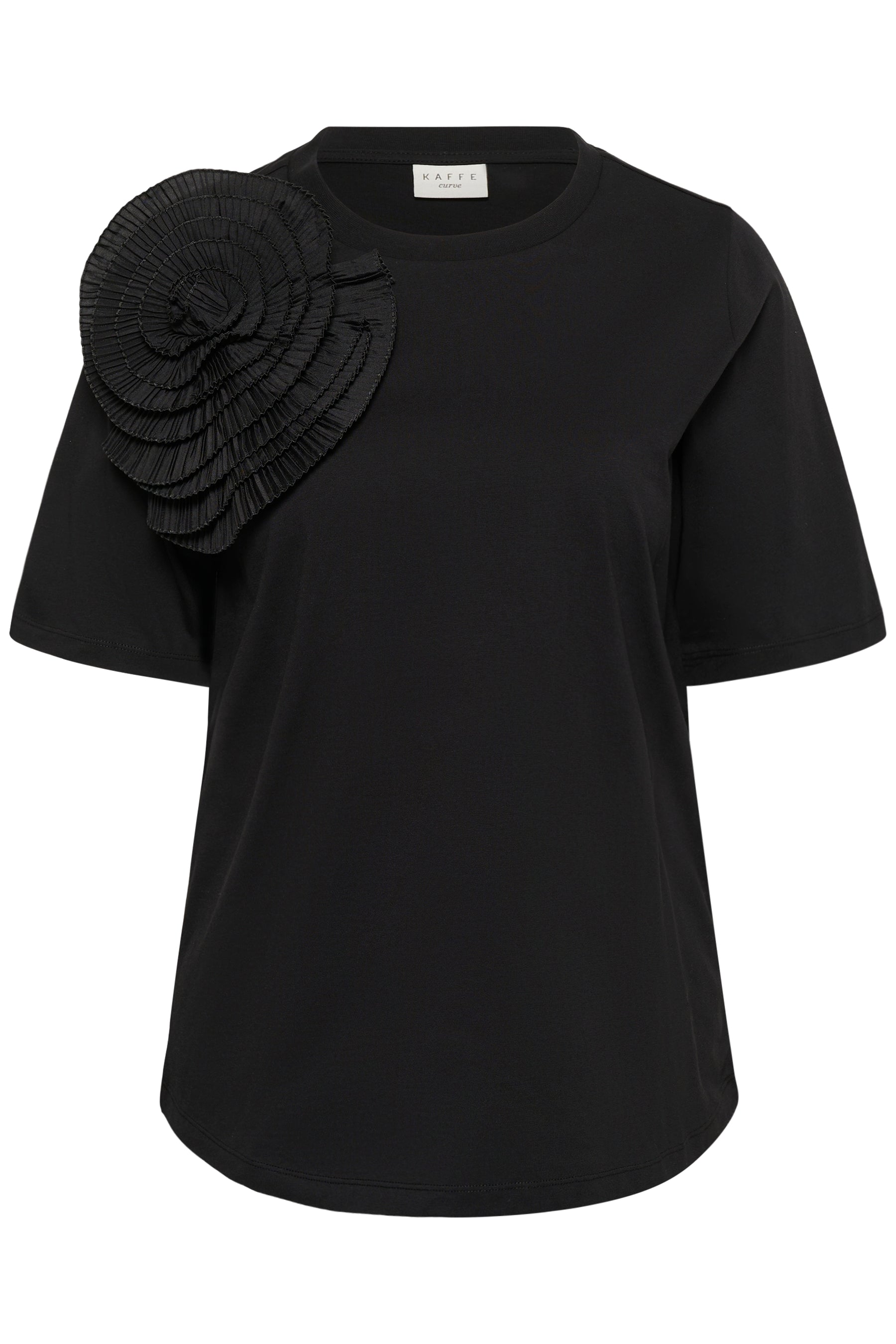 Kaffe Curve Lynna T-Shirt in Black 