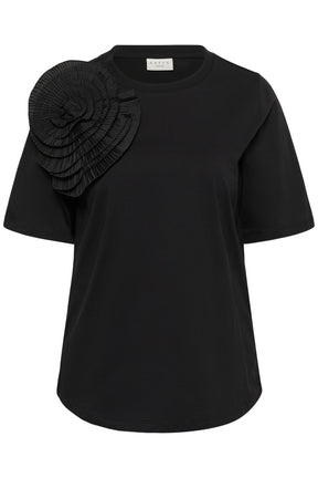 Kaffe Curve Lynna T-Shirt in Black 