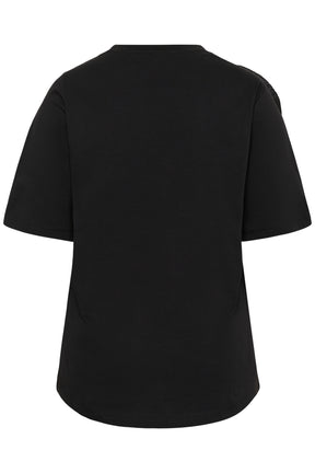 Kaffe Curve Lynna T-Shirt in Black 