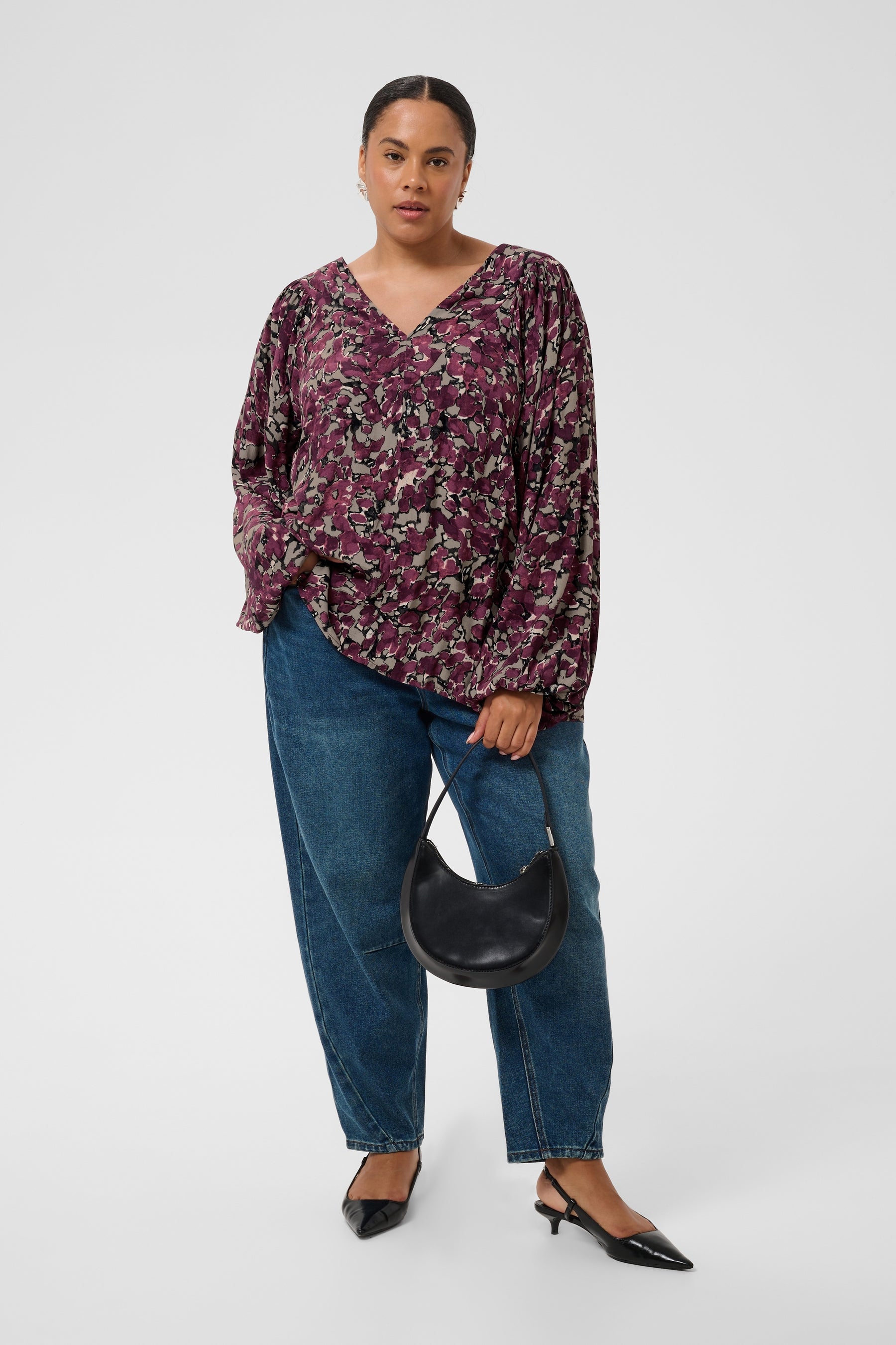 Kaffe Curve Maggie Blouse in Fudge 