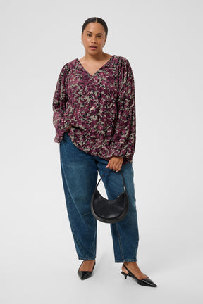 Kaffe Curve Maggie Blouse in Fudge 