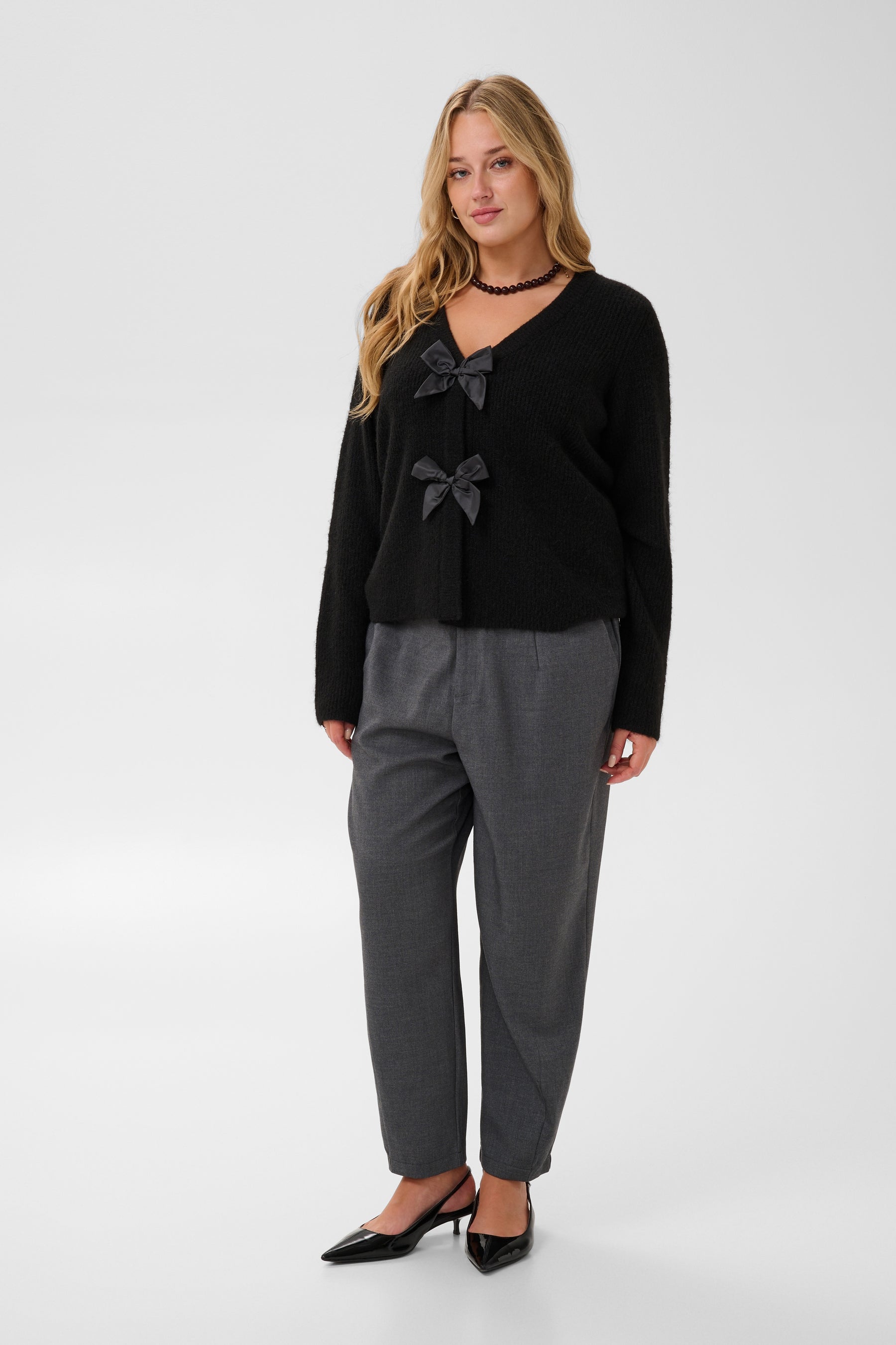 Kaffe Curve Mai Cardigan in Black 