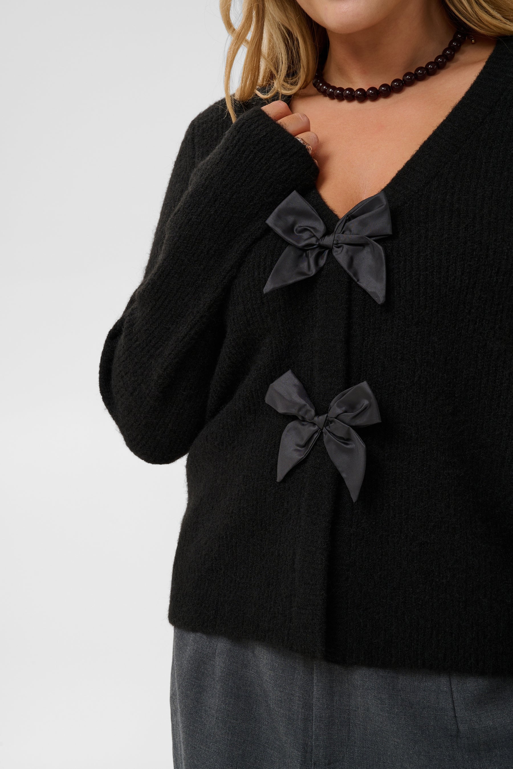 Kaffe Curve Mai Cardigan in Black 