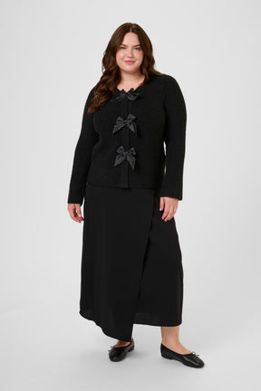 Kaffe Curve Maia Cardigan in Black