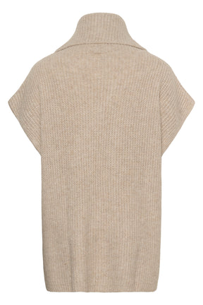 Kaffe Curve Mala Poncho in Beige 