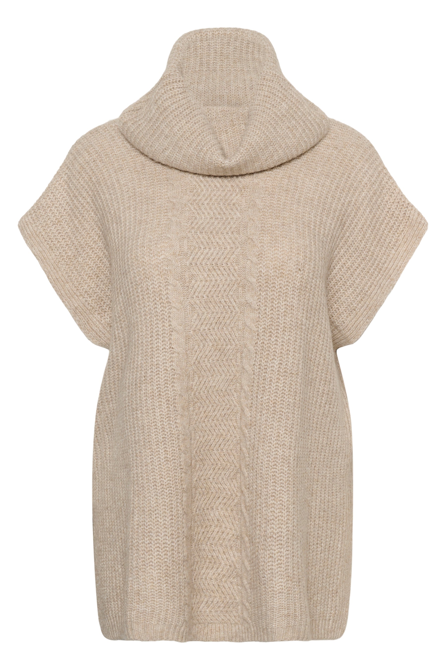Kaffe Curve Mala Poncho in Beige 