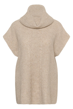 Kaffe Curve Mala Poncho in Beige 
