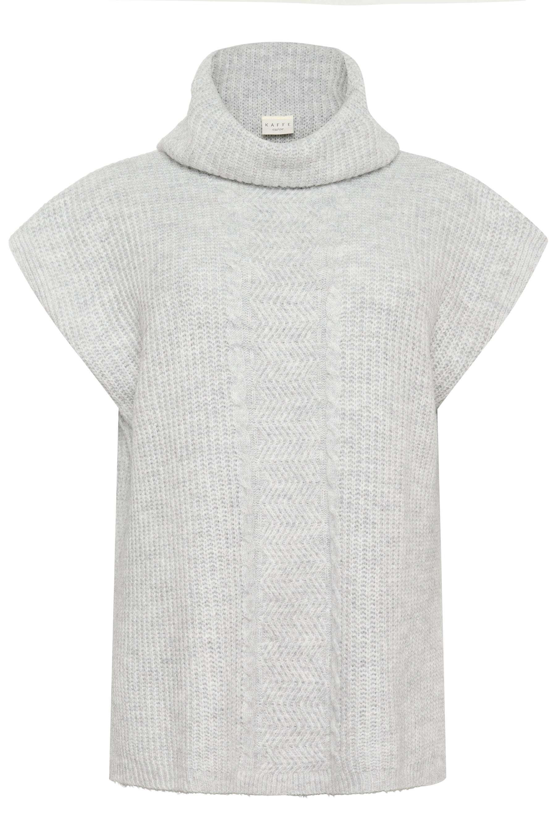 Kaffe Curve Mala Poncho in Grey