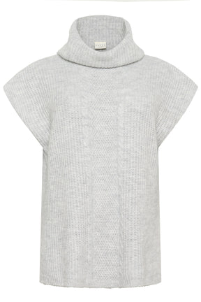 Kaffe Curve Mala Poncho in Grey