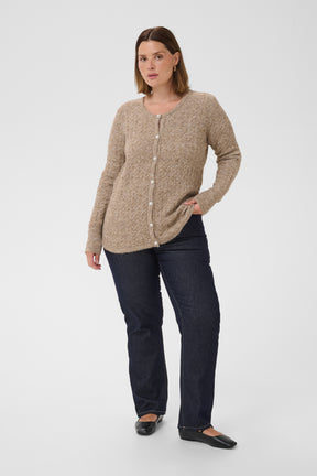 Kaffe Curve Malina Cardigan in Beige  