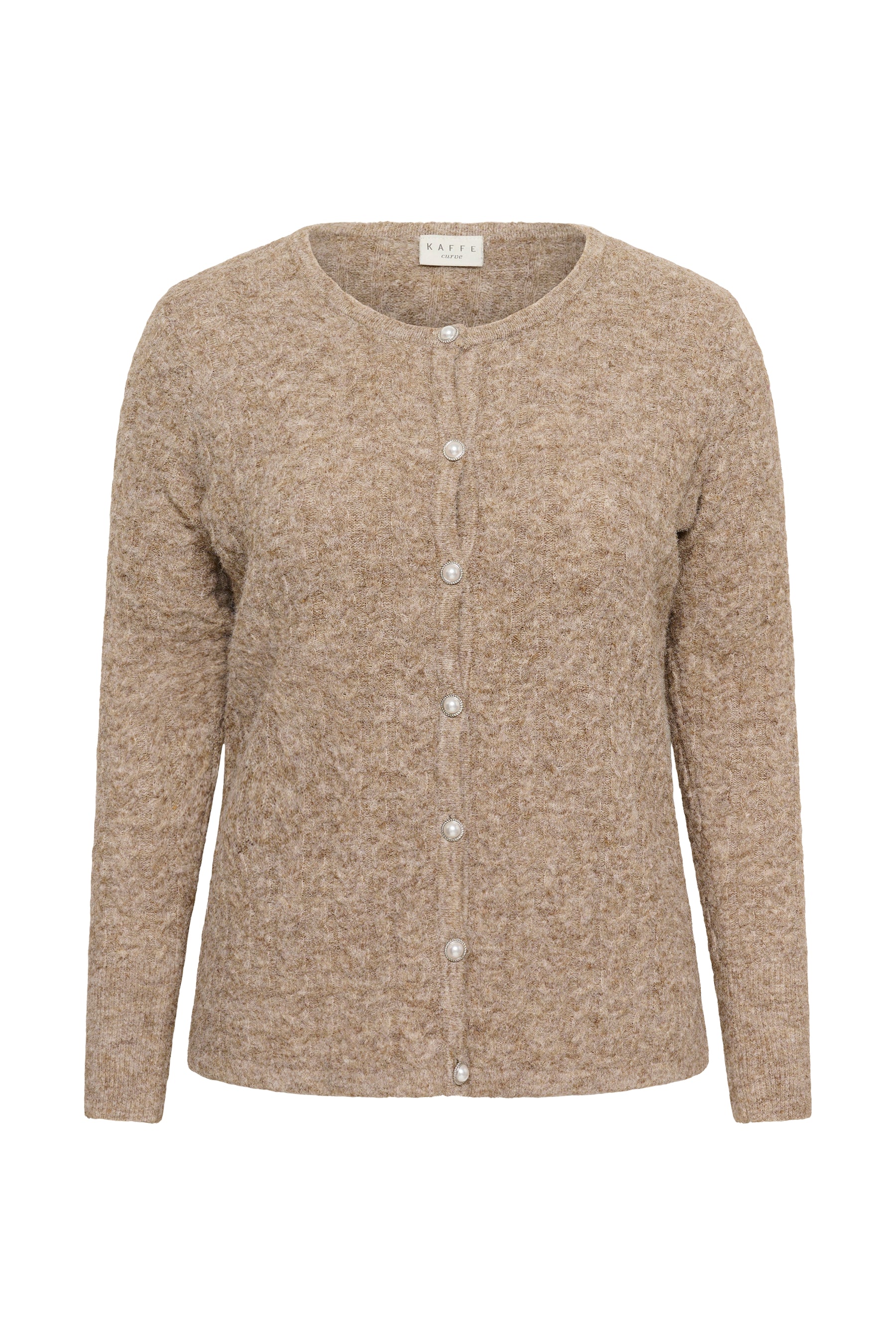 Kaffe Curve Malina Cardigan in Beige   