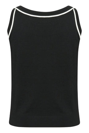Kaffe Curve Mallie Knit Vest in Black