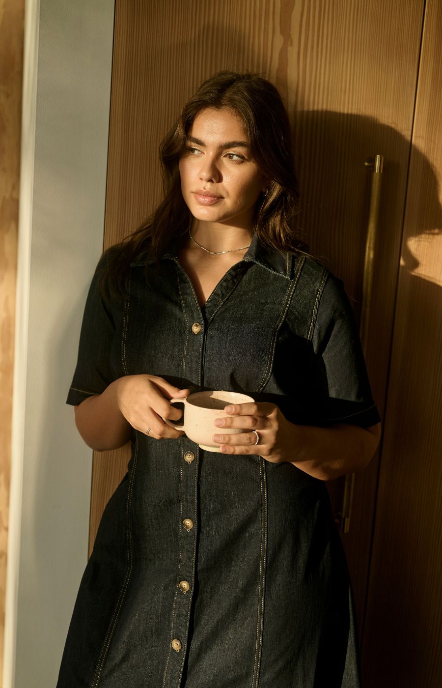 Kaffe Curve Mally Denim Dress 