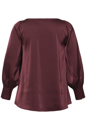 Kaffe Curve Malorie Blouse in Wine