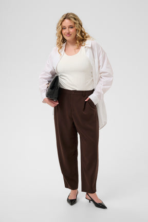 Kaffe Curve Merla Trousers in Brown 
