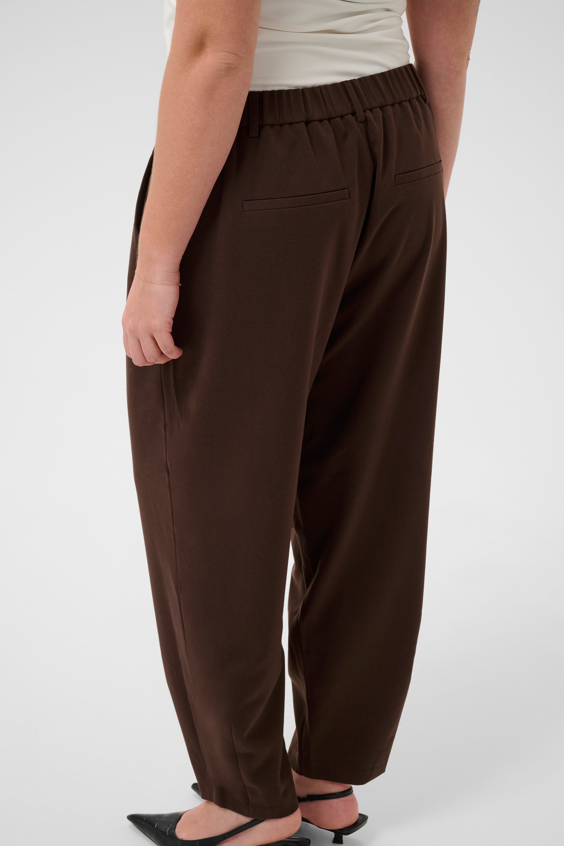 Kaffe Curve Merla Trousers in Brown 
