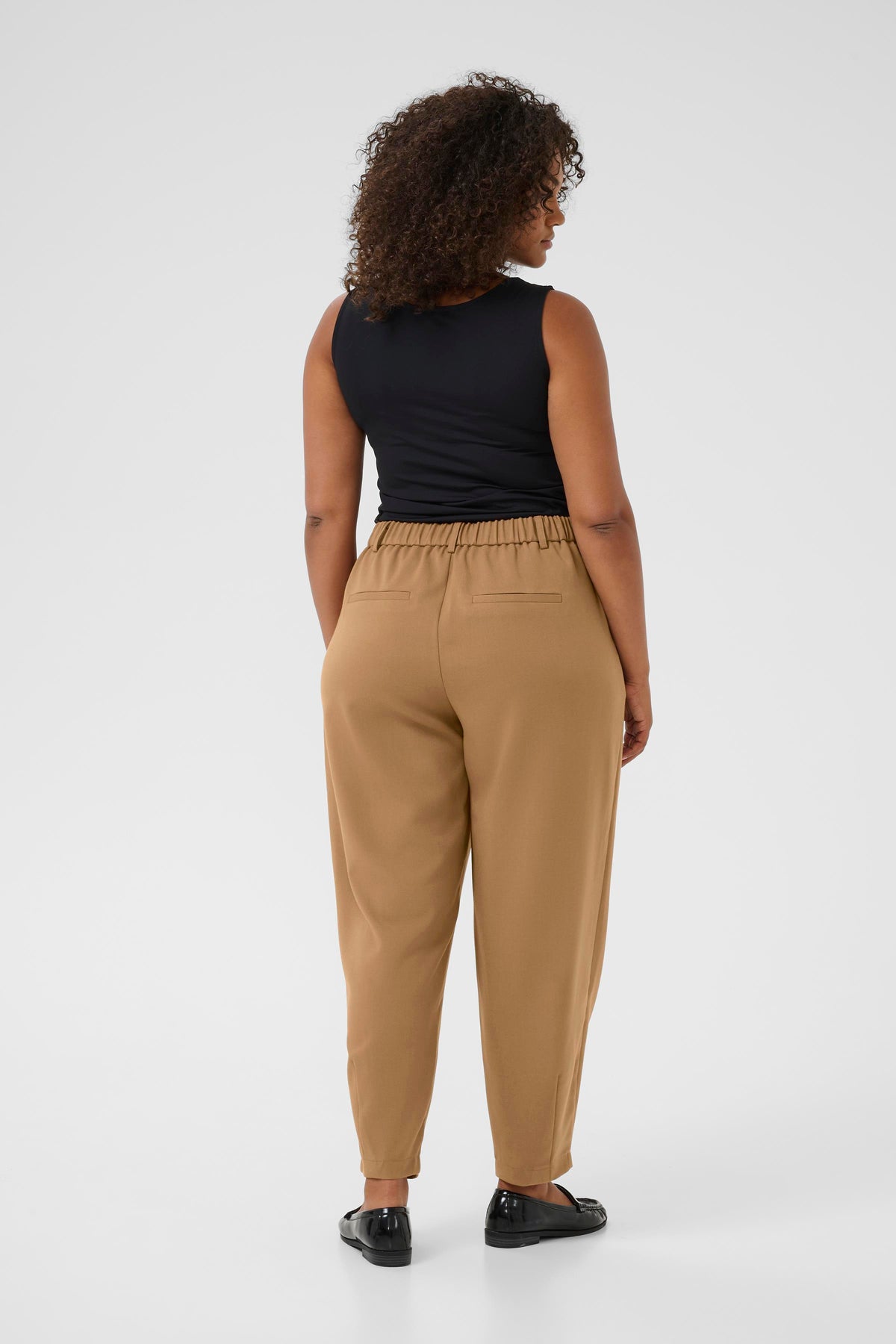 Kaffe Curve Merla Trousers in Tan