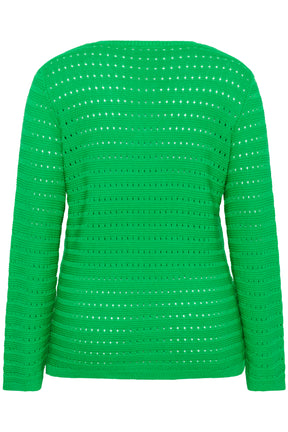 Kaffe Curve Metty V-Neck Jumper in Green