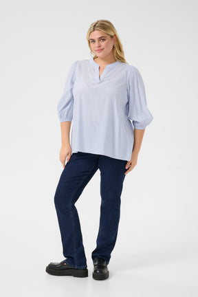 Kaffe Curve Milana Blouse in Blue