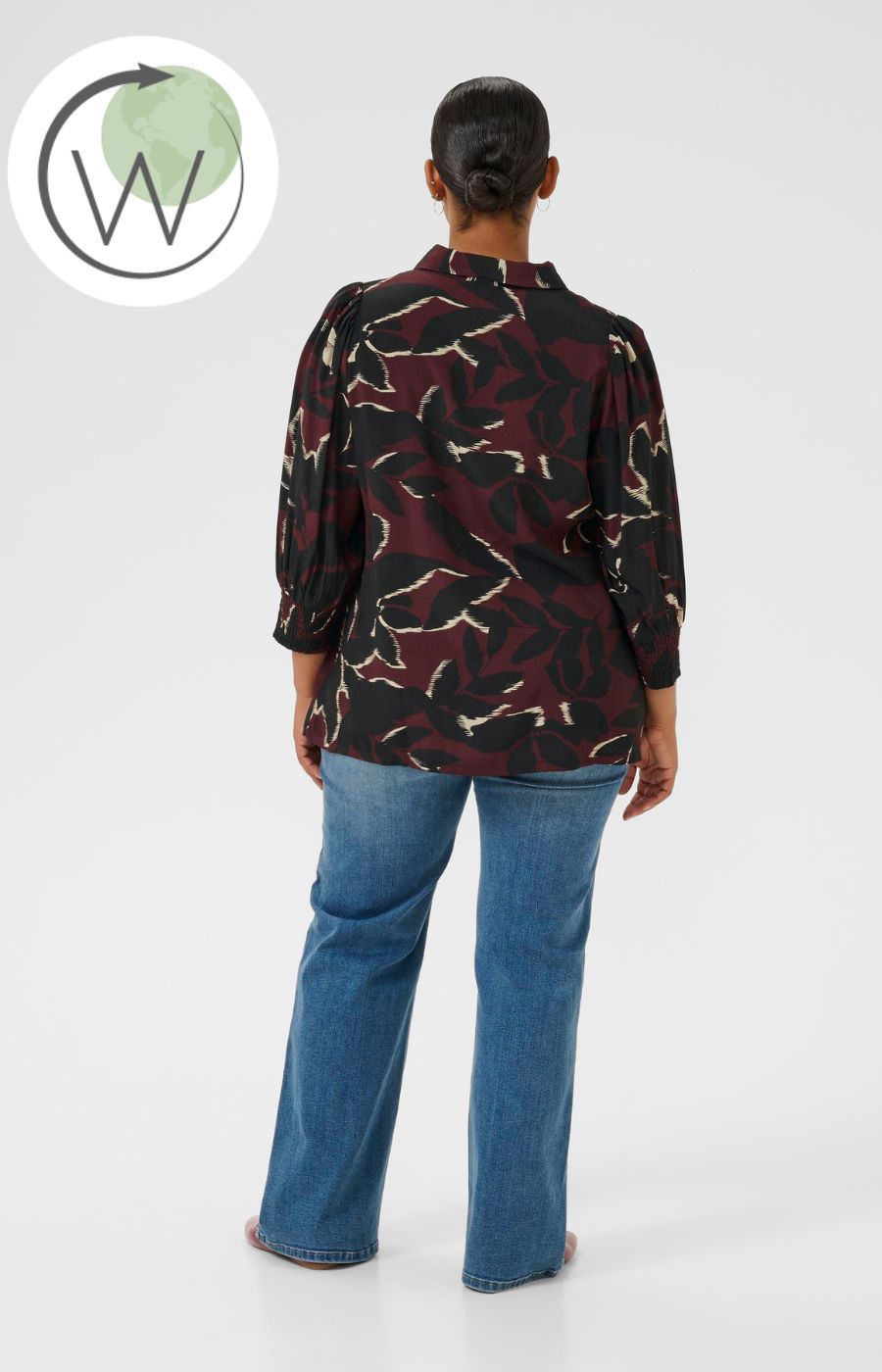 Kaffe Curve Milana Shirt in Wine