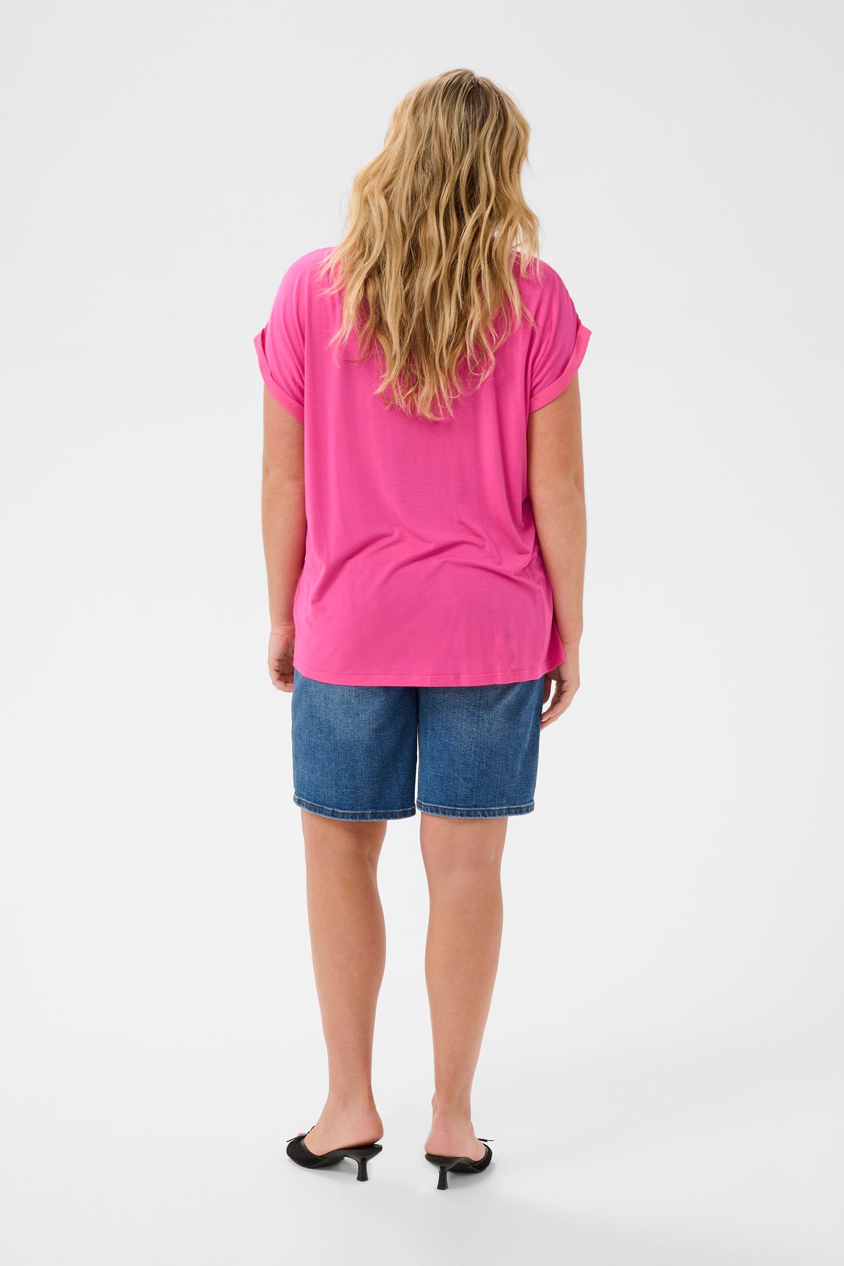  Kaffe Curve Milia Blouse in Fuchsia 