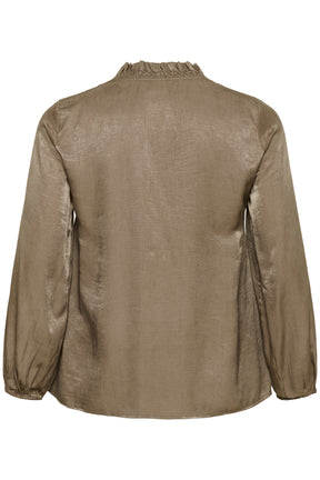 Kaffe Curve Milia Blouse in Morel