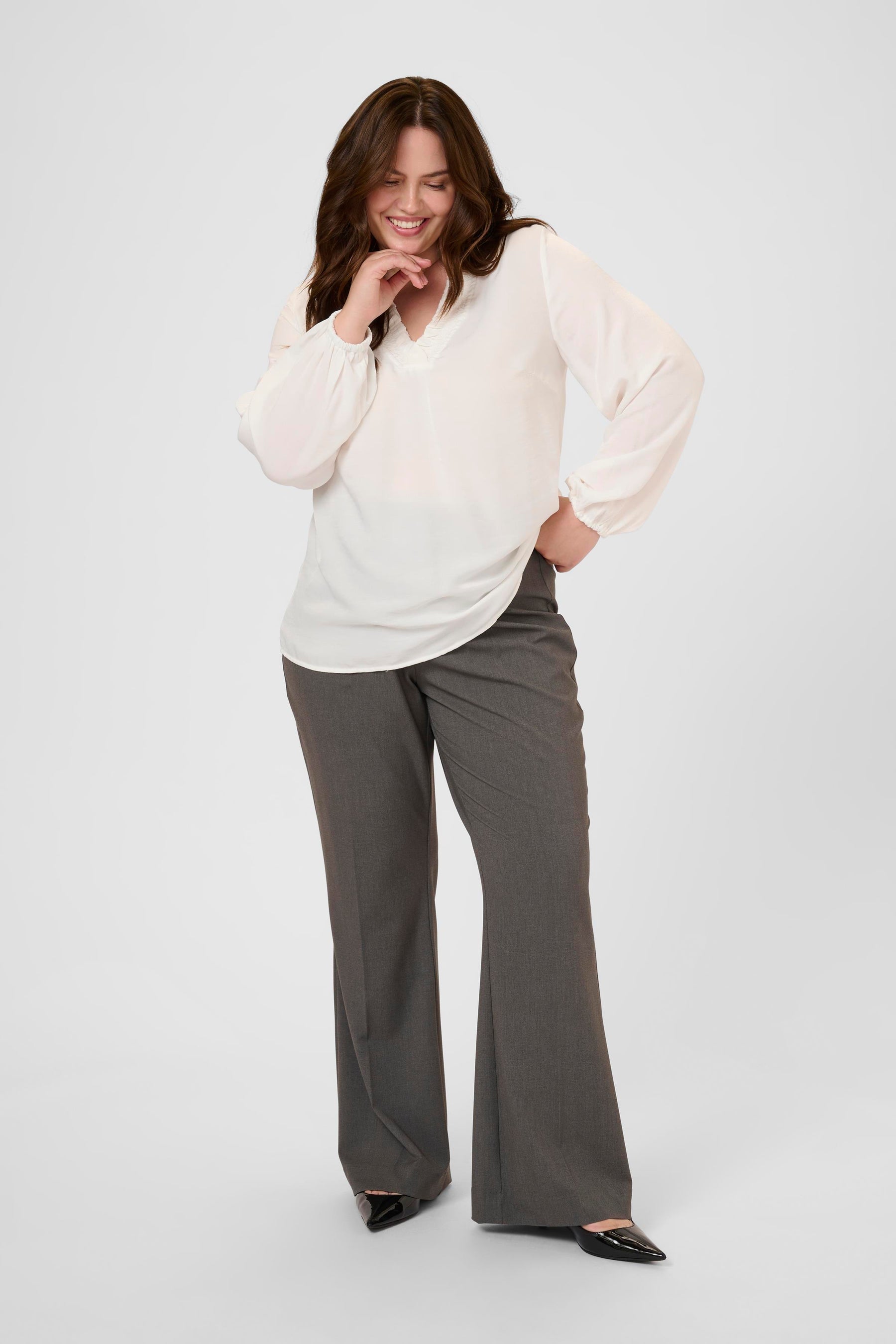 Kaffe Curve Milia Blouse in White